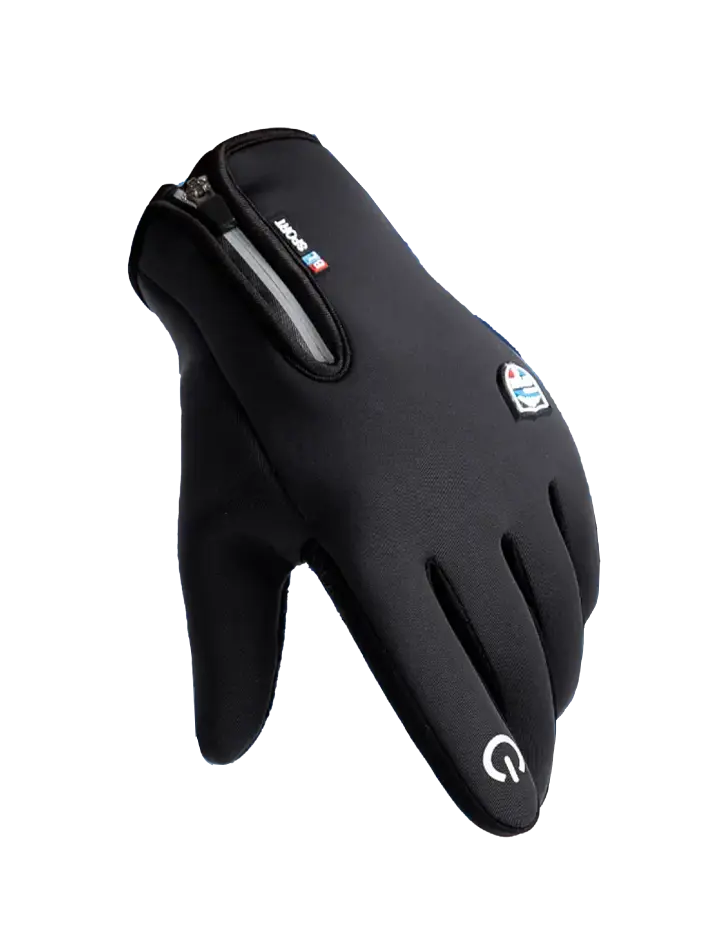 BooLex glove with touchscreen fingertip and zip cuff